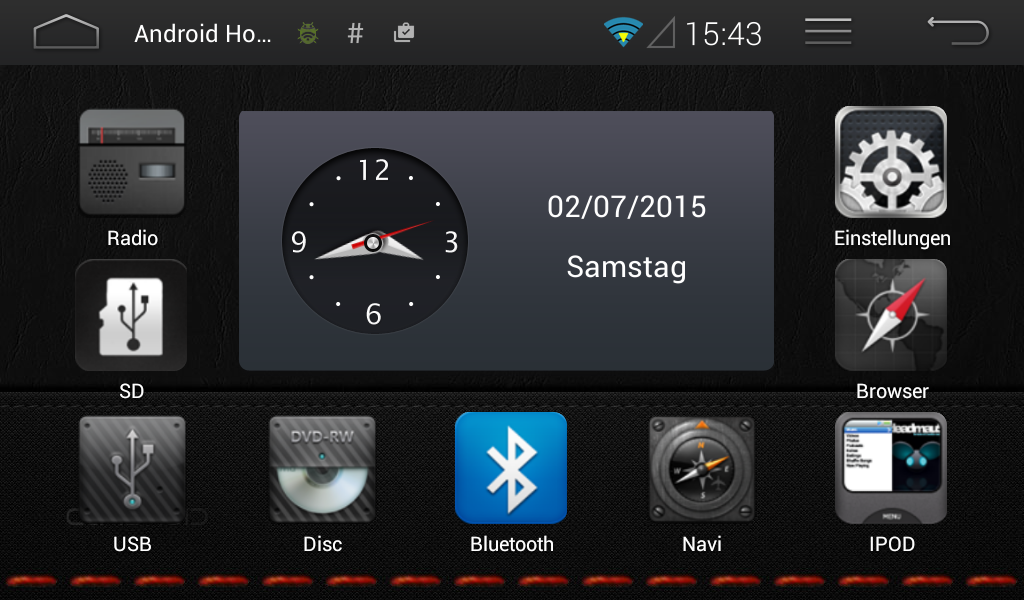 Erster Testlauf CustomRom V0.7b